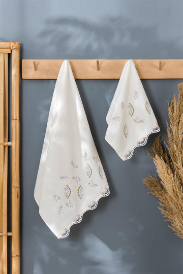 Analı Kızlı Mutfak&El Havlusu Pembe