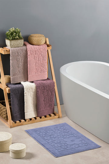 Çiçekli Ayak Havlusu 1 Adet