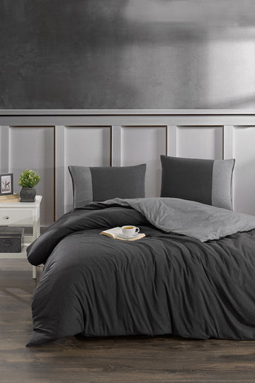 Nevresim Takımı Gri-Antrasit