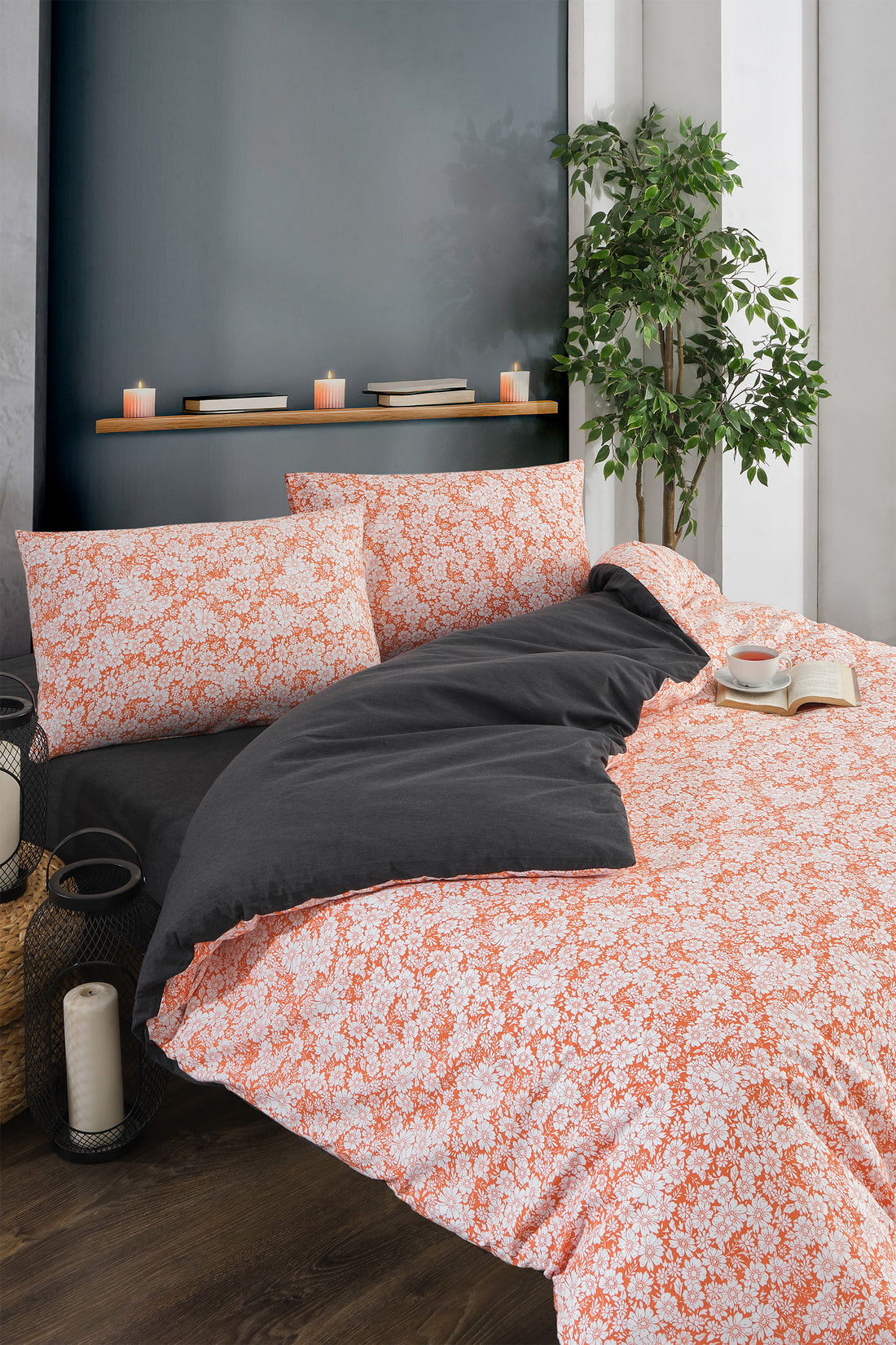 Orange2 Çift Kişilik Pamuklu Nevresim Takımı